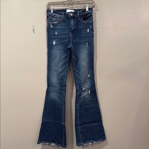 Women's Distressed Flare Jeans
